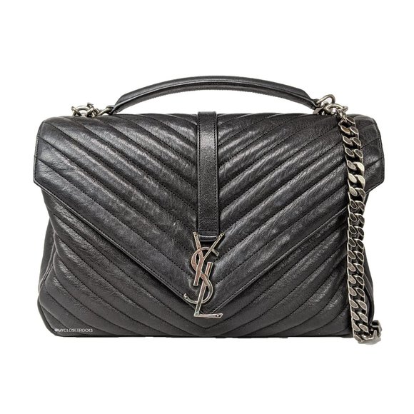 Saint Laurent Handbags - SOLD Saint Laurent Black Large College Bag